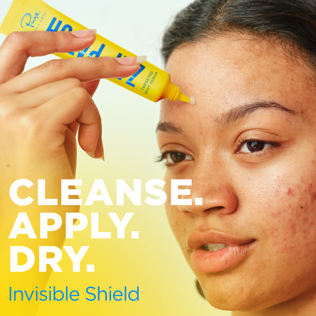 Invisible pimple patch for gentle face exfoliator