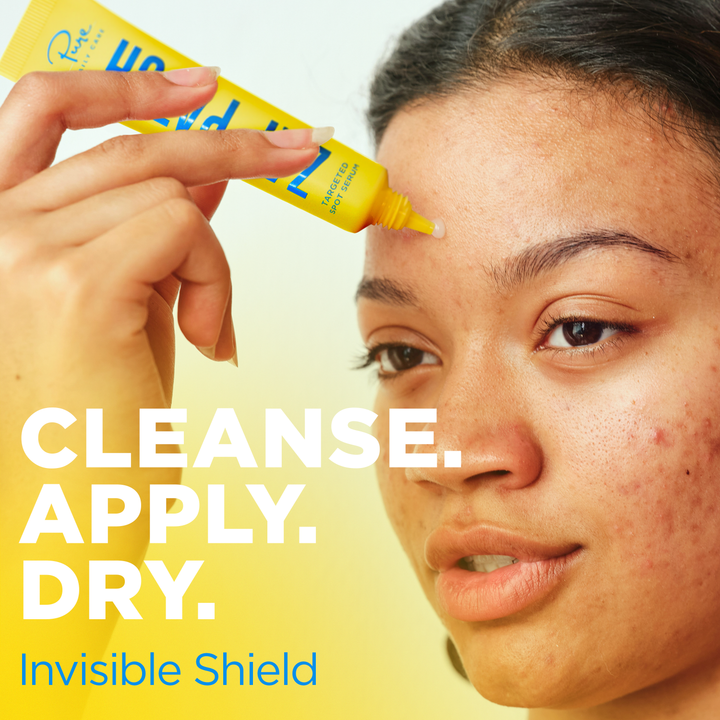 Invisible pimple patch for gentle face exfoliator