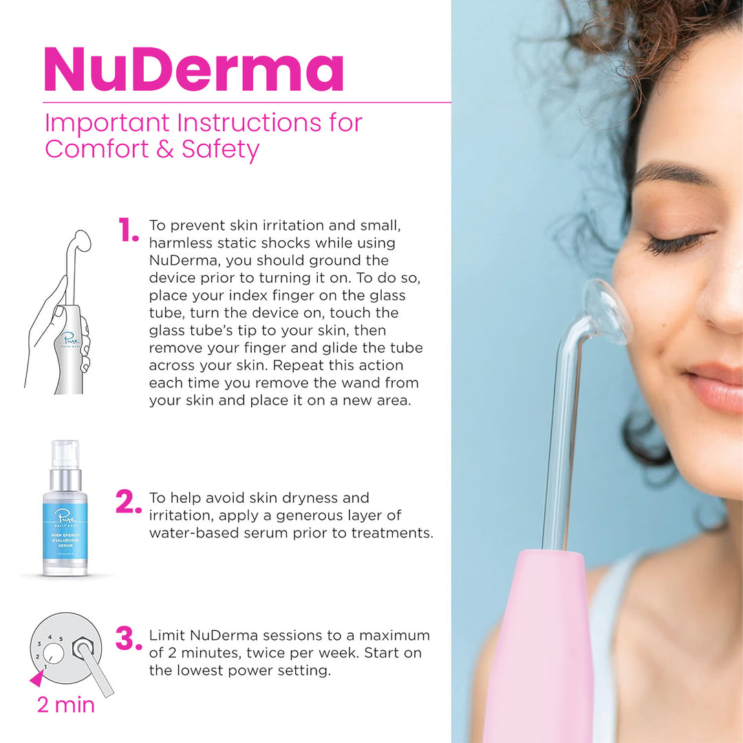 NuDerma High Frequency Wand - TikTok Exclusive